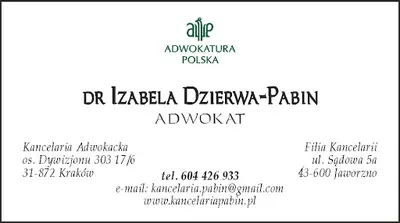 Kancelaria Adwokacka Izabela Dzierwa - Pabin